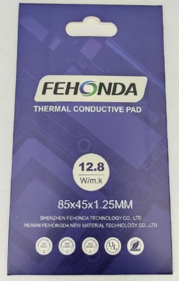 Термопрокладки Fehonda 12.8 W/m.k 1.25 mm