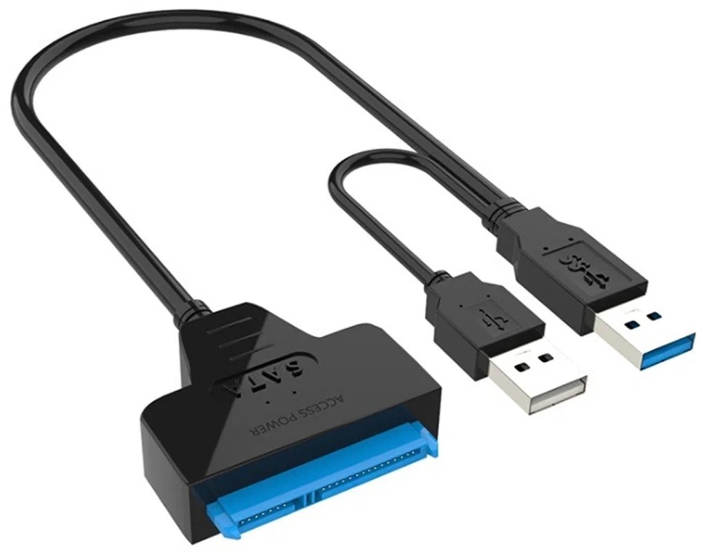 Переходник/адаптер USB 3.0 - SATA lll для HDD 2,5″ / 3,5″ и SSD, 0.5 м
