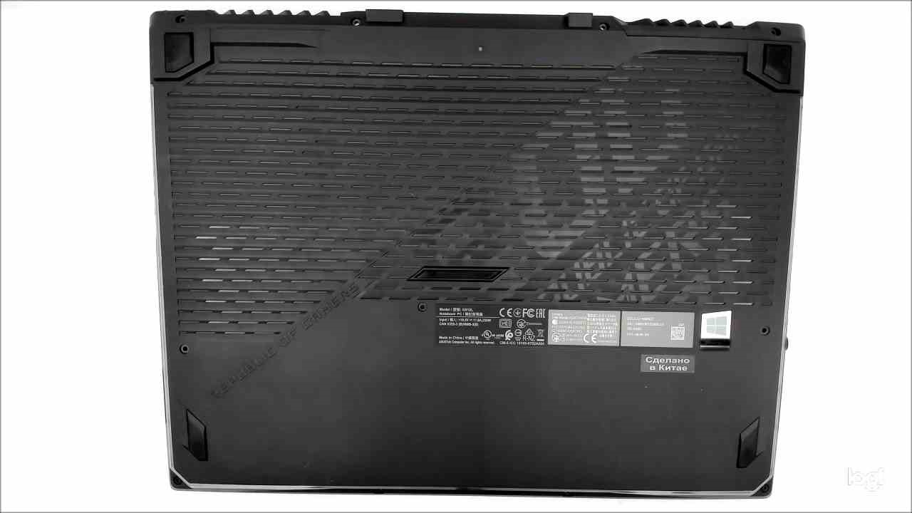 Поддон (нижняя часть корпуса) для ноутбука ASUS G512LU, G512LV