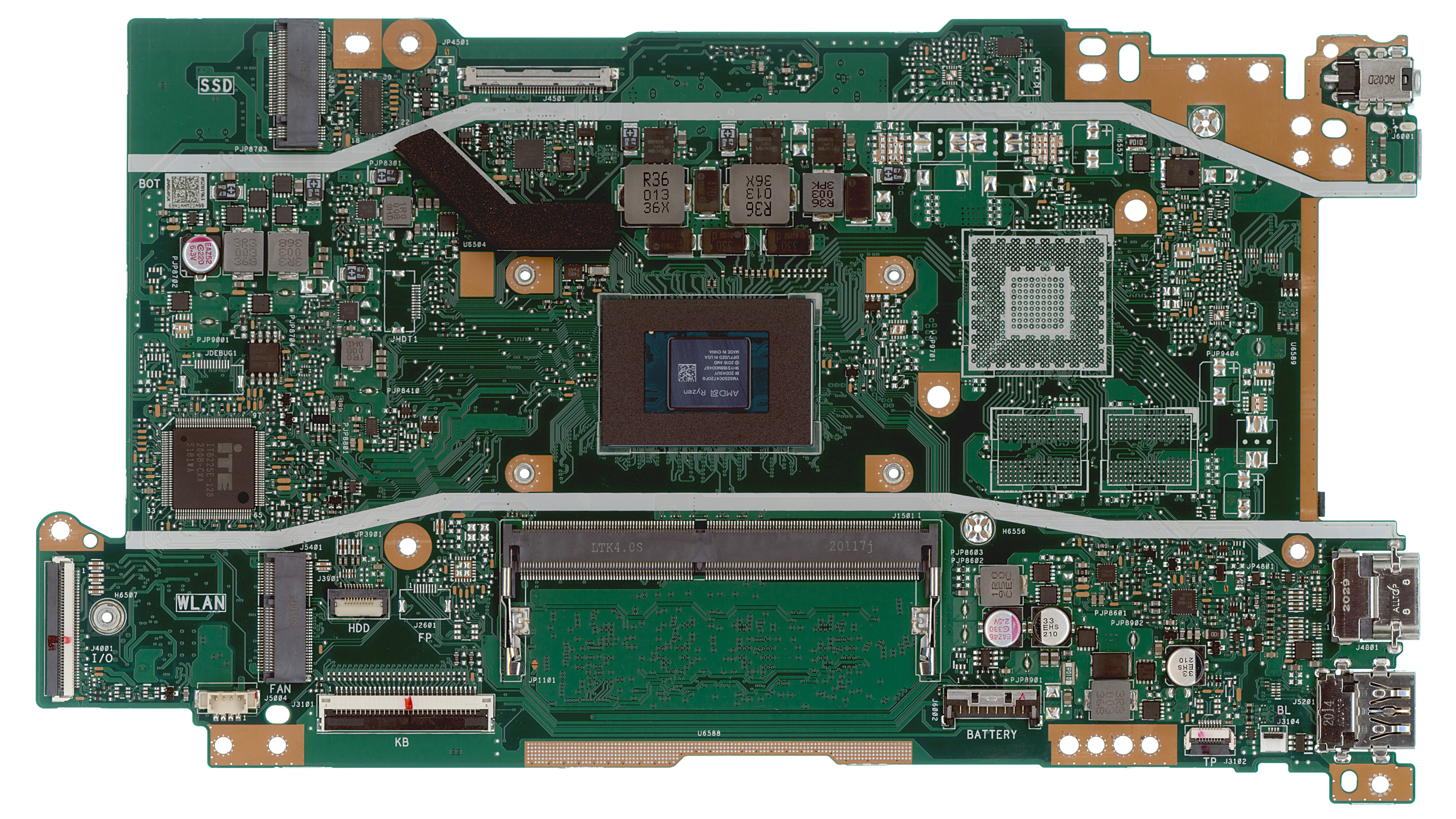 Материнская плата ASUS X509DAP (процессор AMD Ryzen 3 3250U YM3250C4T2OFG)