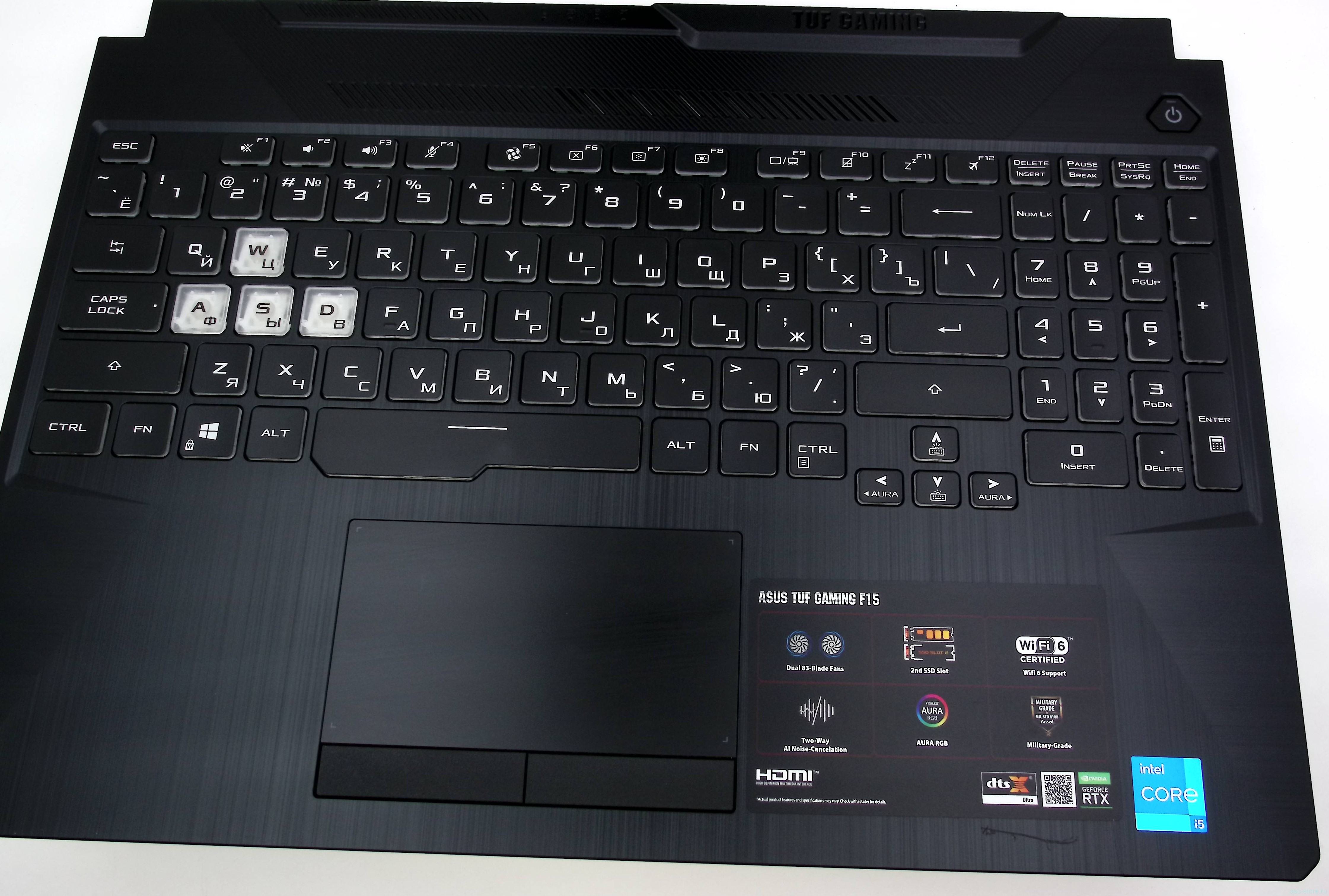 Топкейс-донор  для ноутбука ASUS FX506 FA506 INTEL (RTX)