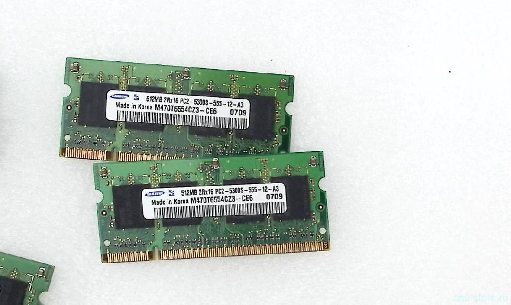 Оперативная память DDR2  512Gb для ноутбуков